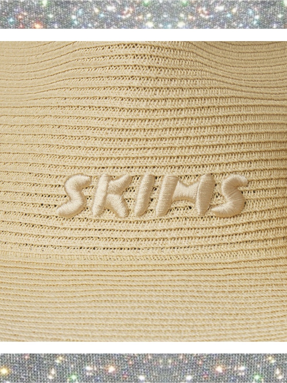 SKIMS Woven Side Snap Hat BNWT! - Picture 5 of 5